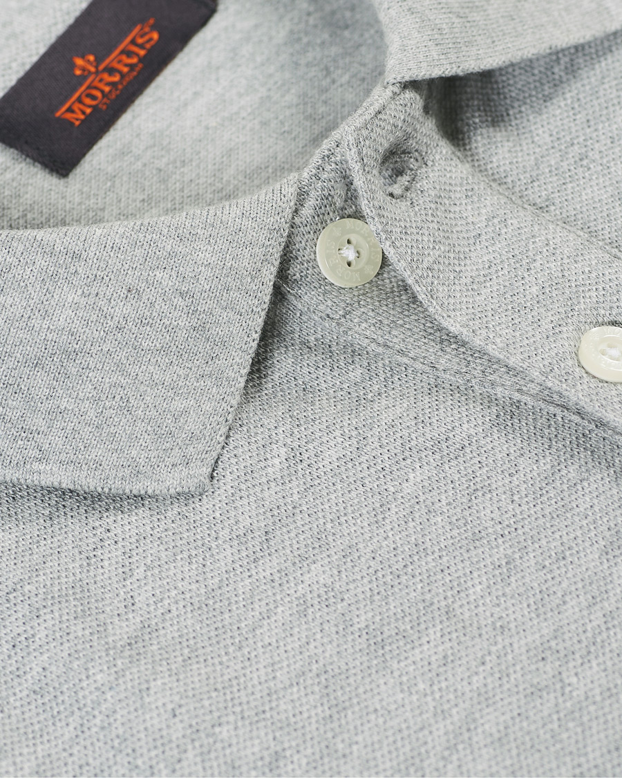 Herr | Pikéer | Morris | New Piqué Grey Melange