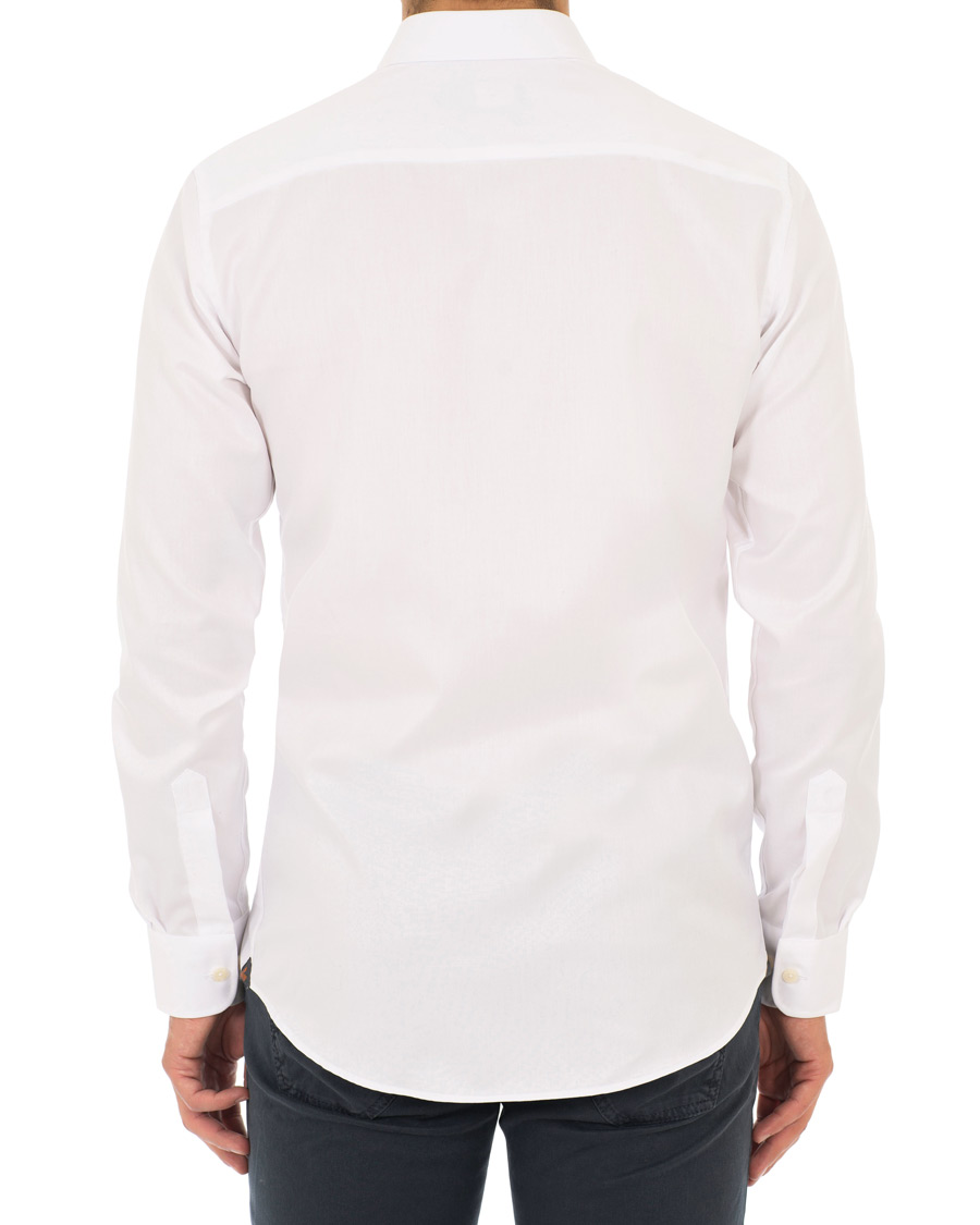 Herr | Skjortor | Morris | Dean Spread Collar Cotton Shirt White