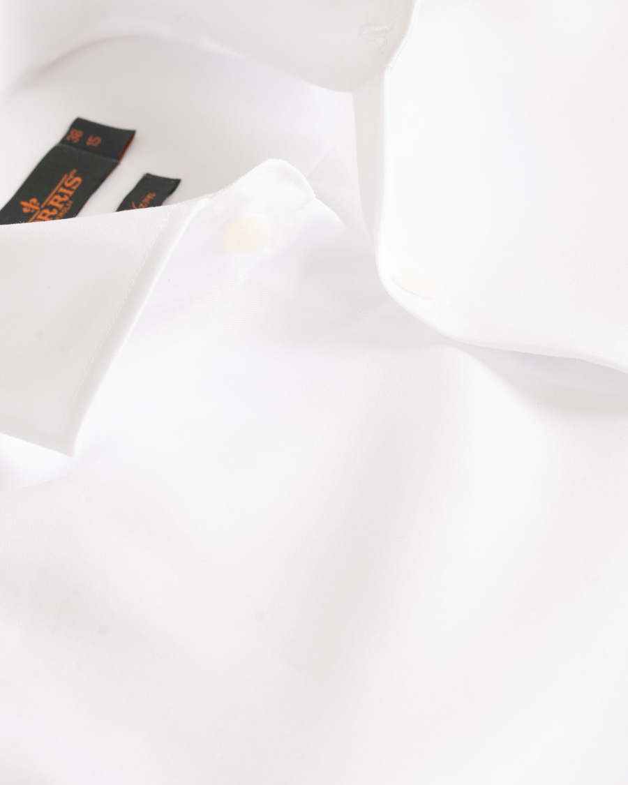 Herr | Skjortor | Morris | Dean Spread Collar Cotton Shirt White