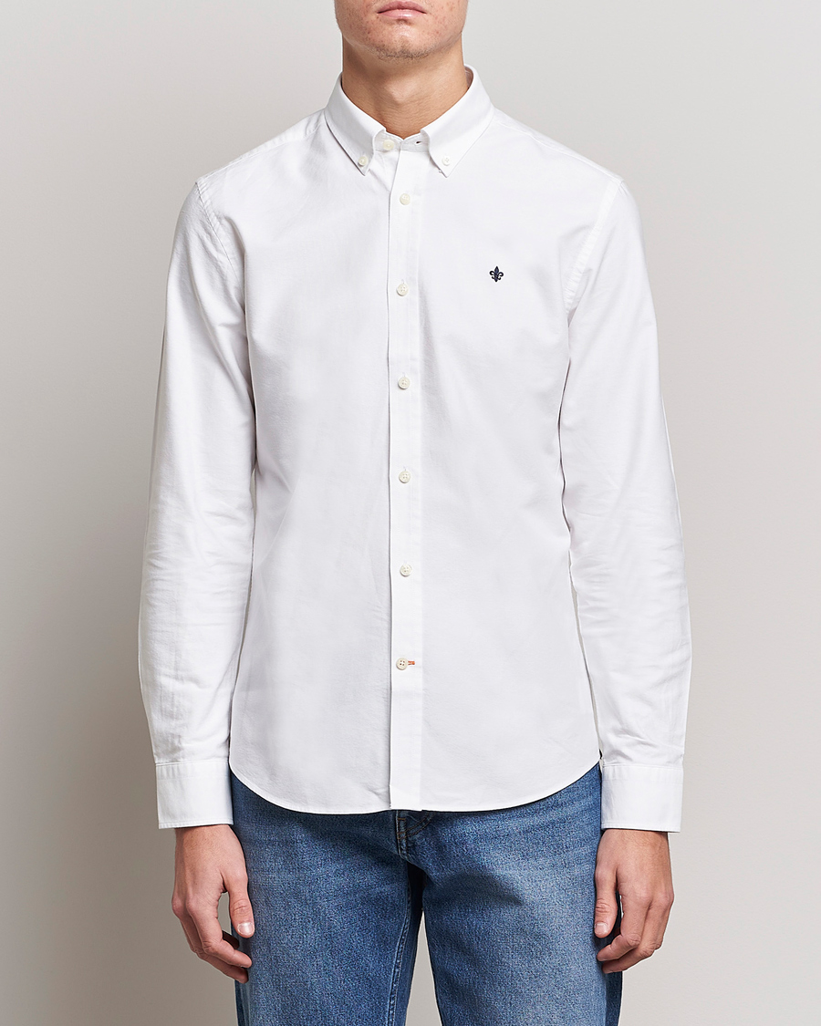 Herr |  | Morris | Oxford Button Down Cotton Shirt White
