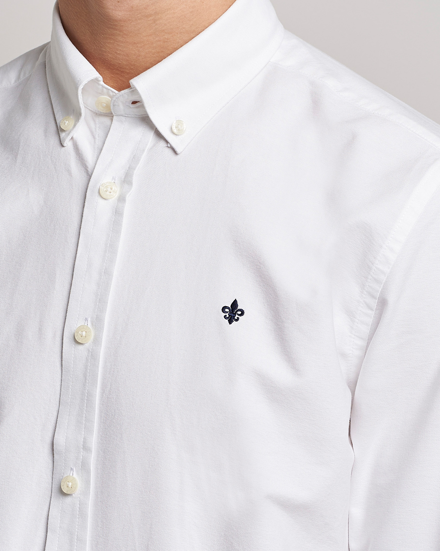 Herr | Skjortor | Morris | Oxford Button Down Cotton Shirt White