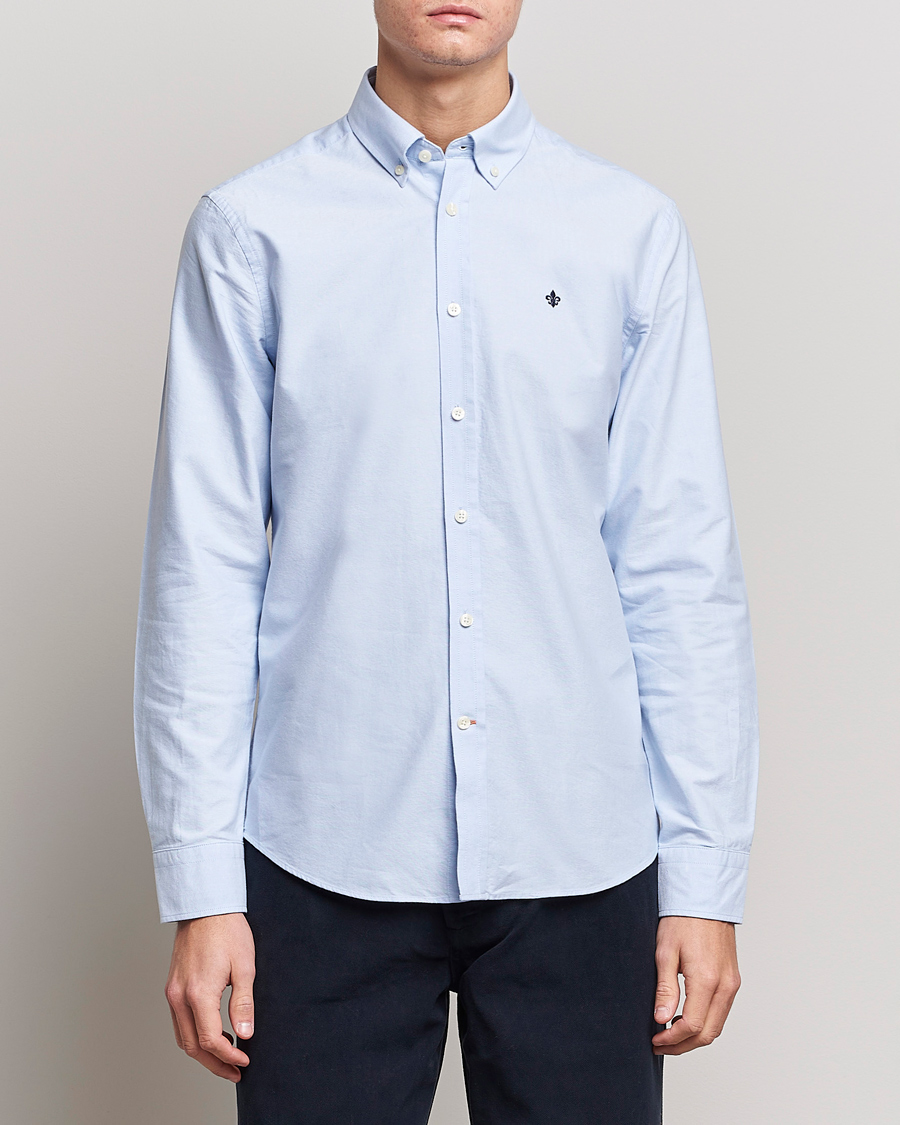 Herr | Wardrobe basics | Morris | Oxford Button Down Cotton Shirt Light Blue