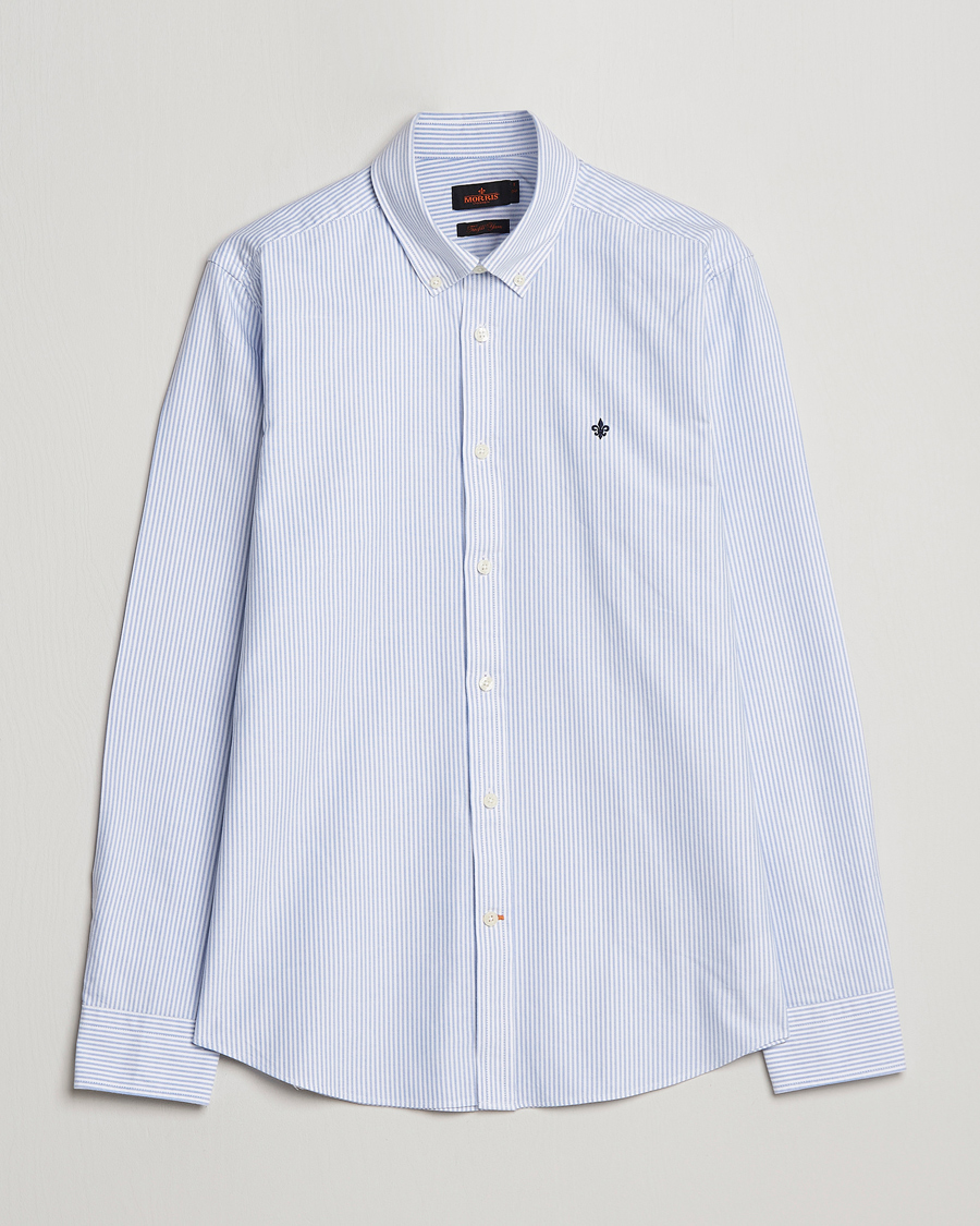Herr | Skjortor | Morris | Douglas Striped Oxford Light Blue