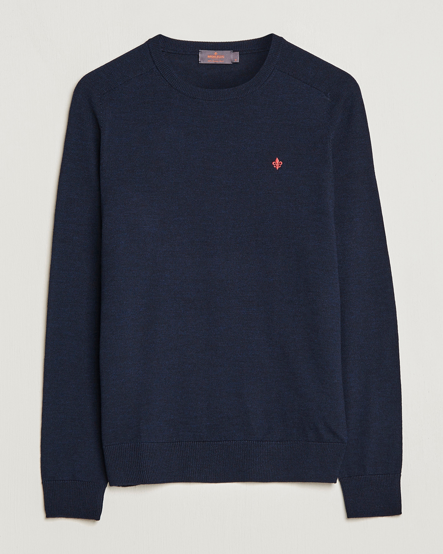 Herr | Tröjor | Morris | Merino O-neck Navy