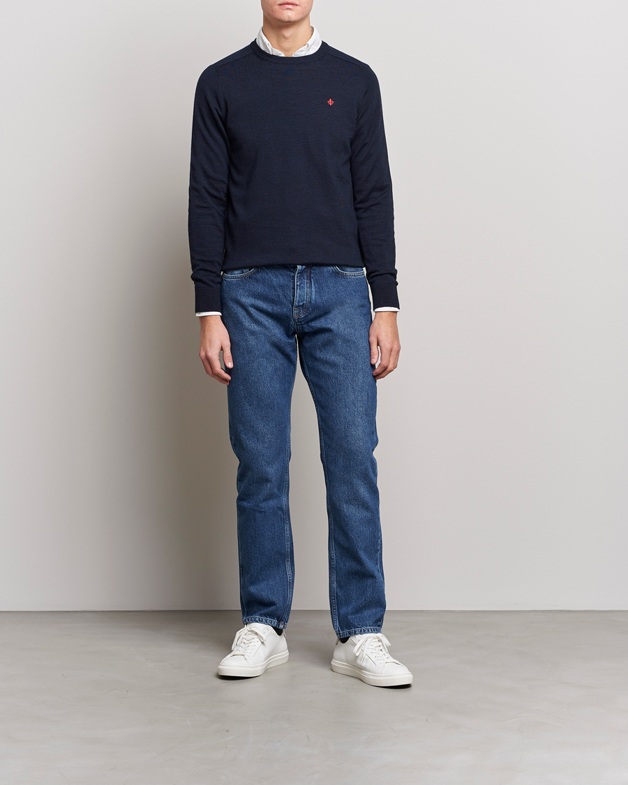 Herr | Tröjor | Morris | Merino O-neck Navy
