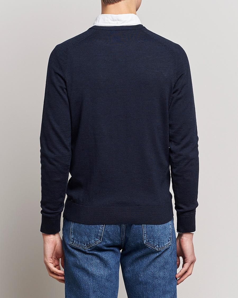 Herr | Tröjor | Morris | Merino O-neck Navy