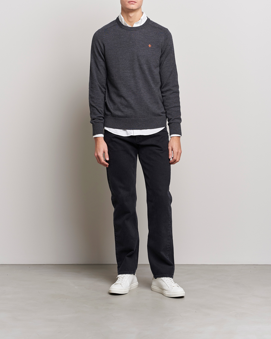 Herr | Tröjor | Morris | Merino O-neck Grey