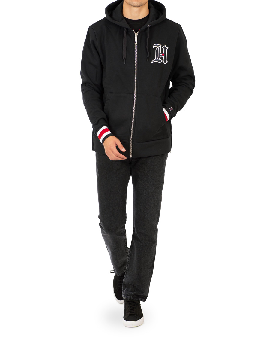Herr | Tröjor | Tommy Hilfiger | Lewis Hamilton Logo Zip Hoodie Jet Black