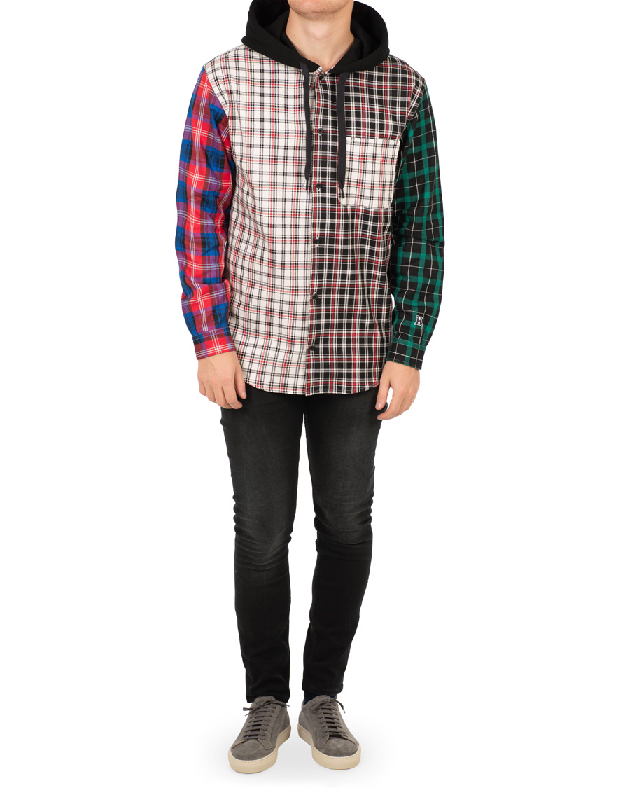Herr | Tröjor | Tommy Hilfiger | Lewis Hamilton Plaid Hoodie Shirt Barbados Cherry