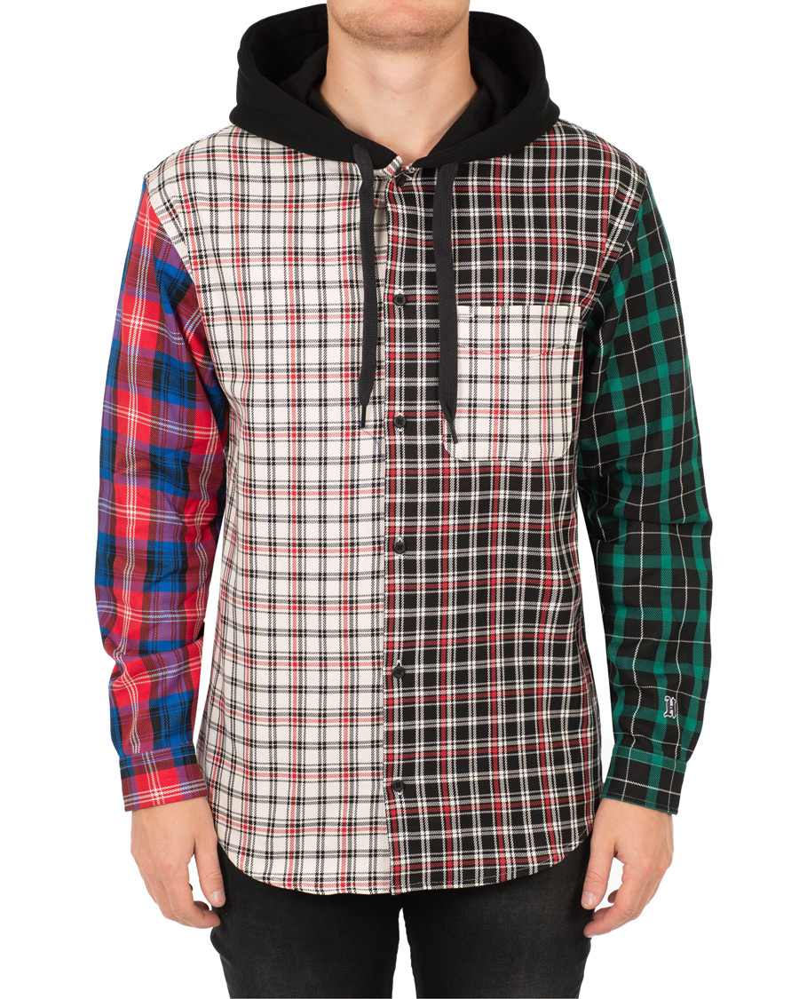 Herr | Tröjor | Tommy Hilfiger | Lewis Hamilton Plaid Hoodie Shirt Barbados Cherry