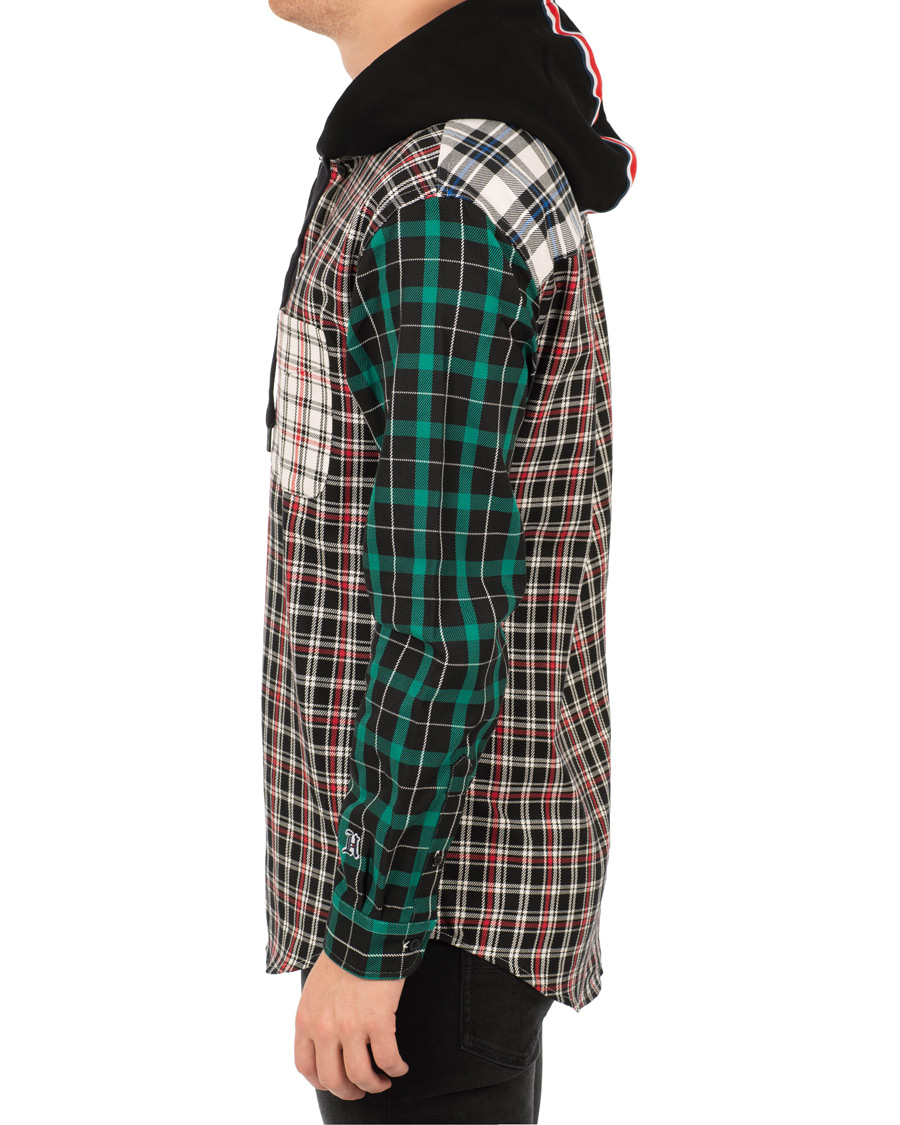 Herr | Tröjor | Tommy Hilfiger | Lewis Hamilton Plaid Hoodie Shirt Barbados Cherry