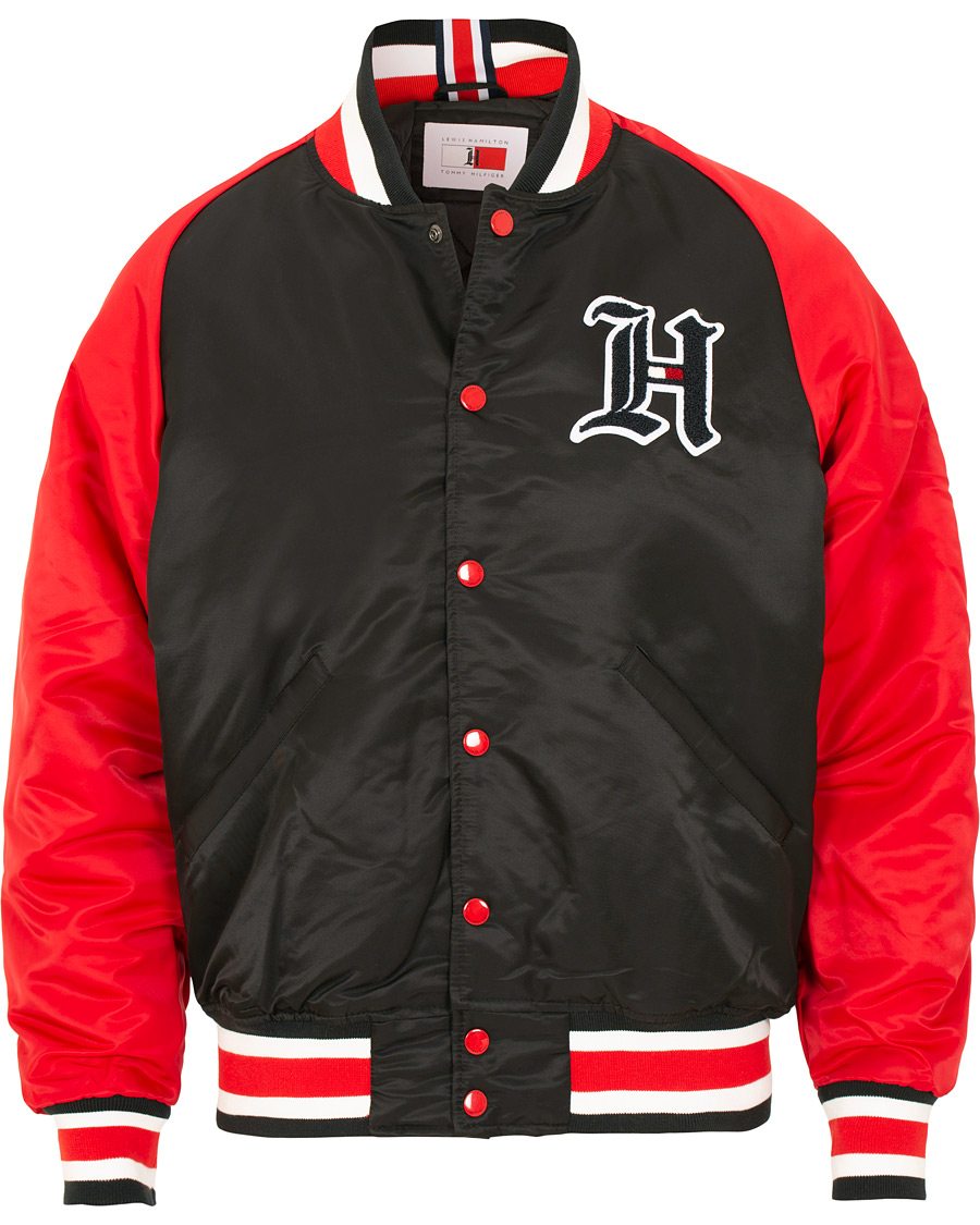 Herr | Jackor | Tommy Hilfiger | Lewis Hamilton Varsity Bomber Jet Black