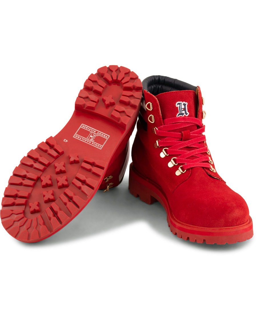 Herr | Tommy Hilfiger Lewis Hamilton Suede Hiking Boot Barbados Cherry | Tommy Hilfiger | Lewis Hamilton Suede Hiking Boot Barbados Cherry