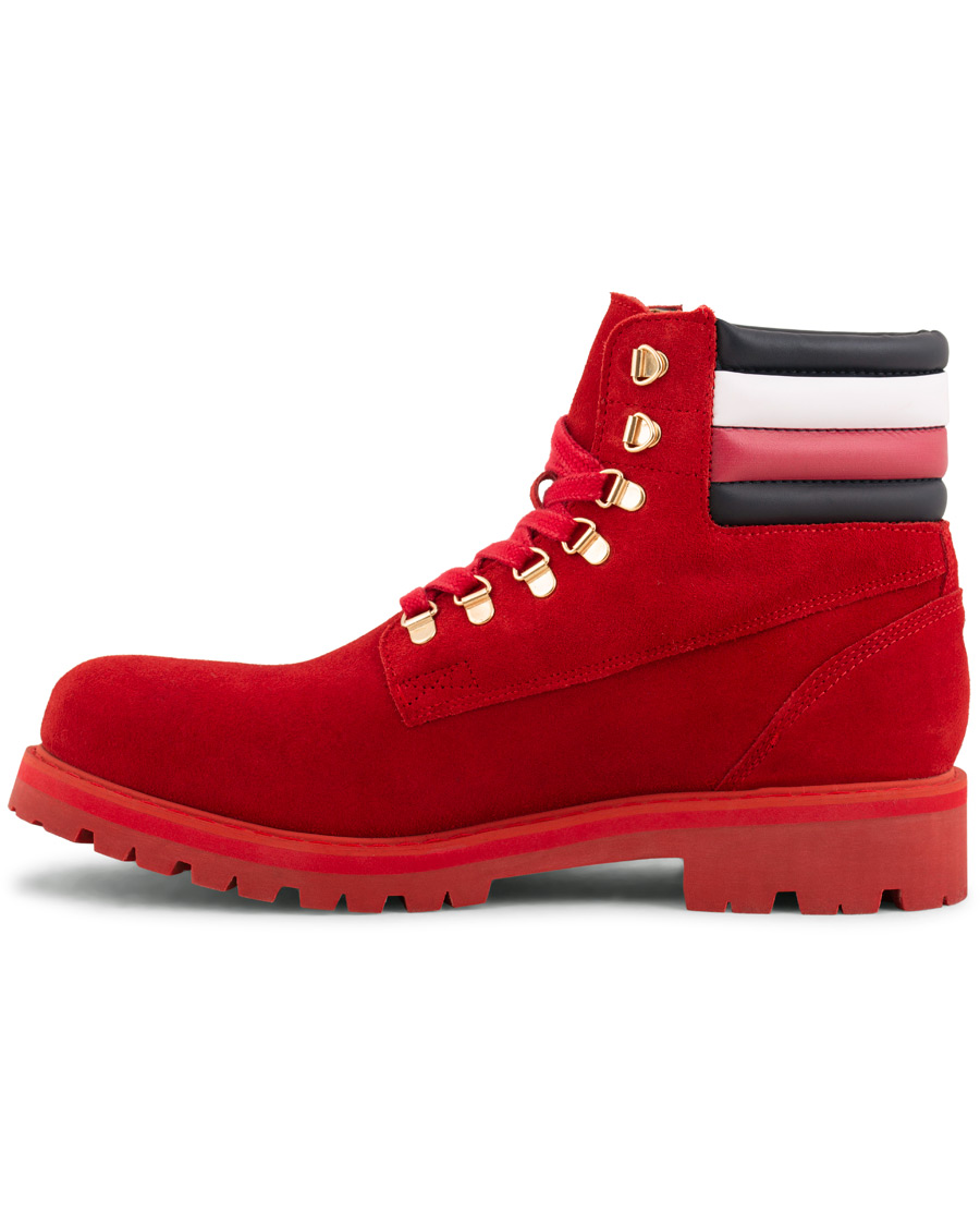 Herr | Tommy Hilfiger Lewis Hamilton Suede Hiking Boot Barbados Cherry | Tommy Hilfiger | Lewis Hamilton Suede Hiking Boot Barbados Cherry