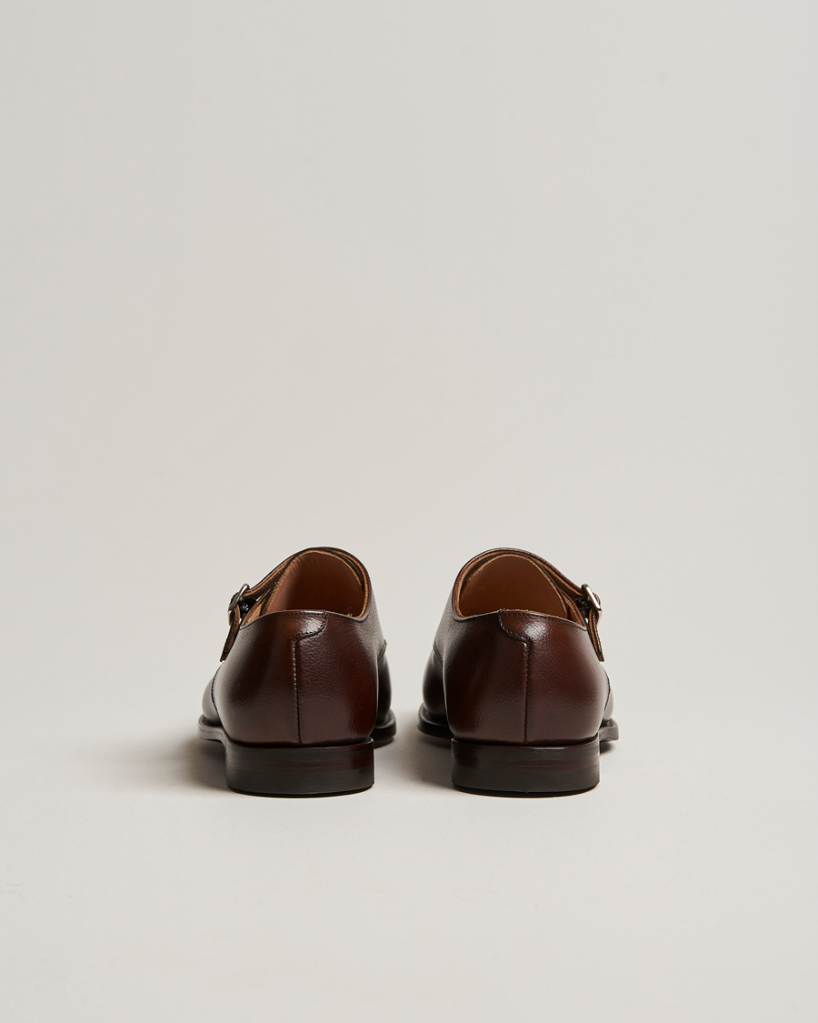 Herr | Munkskor | Crockett & Jones | Lowndes Monkstrap City Sole Dark Brown Calf