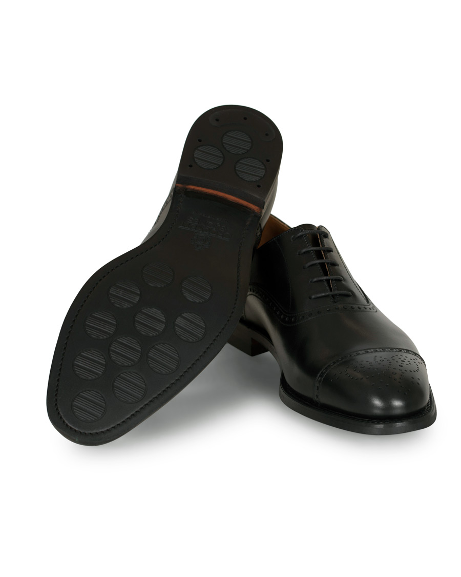 Herr | Crockett & Jones Hatton Brogue City Sole Black Calf | Crockett & Jones | Hatton Brogue City Sole Black Calf