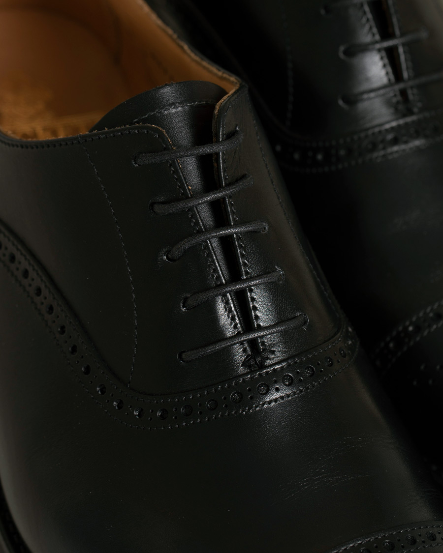 Herr | Crockett & Jones Hatton Brogue City Sole Black Calf | Crockett & Jones | Hatton Brogue City Sole Black Calf