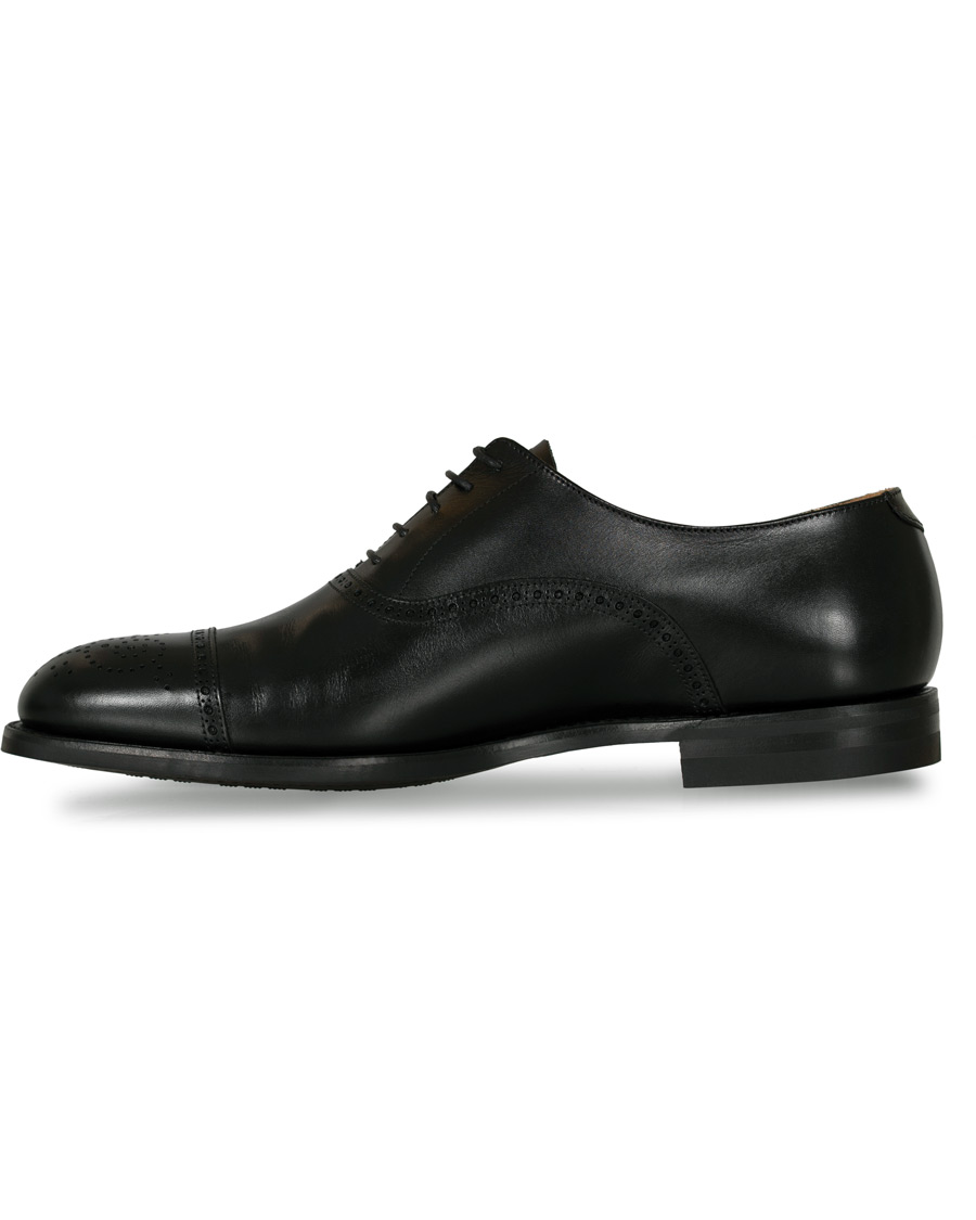 Herr | Crockett & Jones Hatton Brogue City Sole Black Calf | Crockett & Jones | Hatton Brogue City Sole Black Calf
