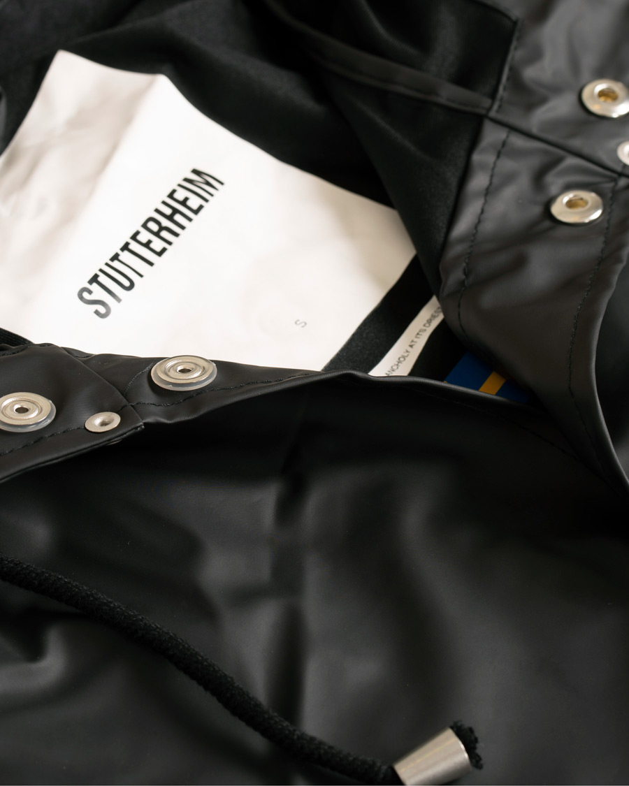 Herr | Jackor | Stutterheim | Stockholm Lightweight Raincoat Black