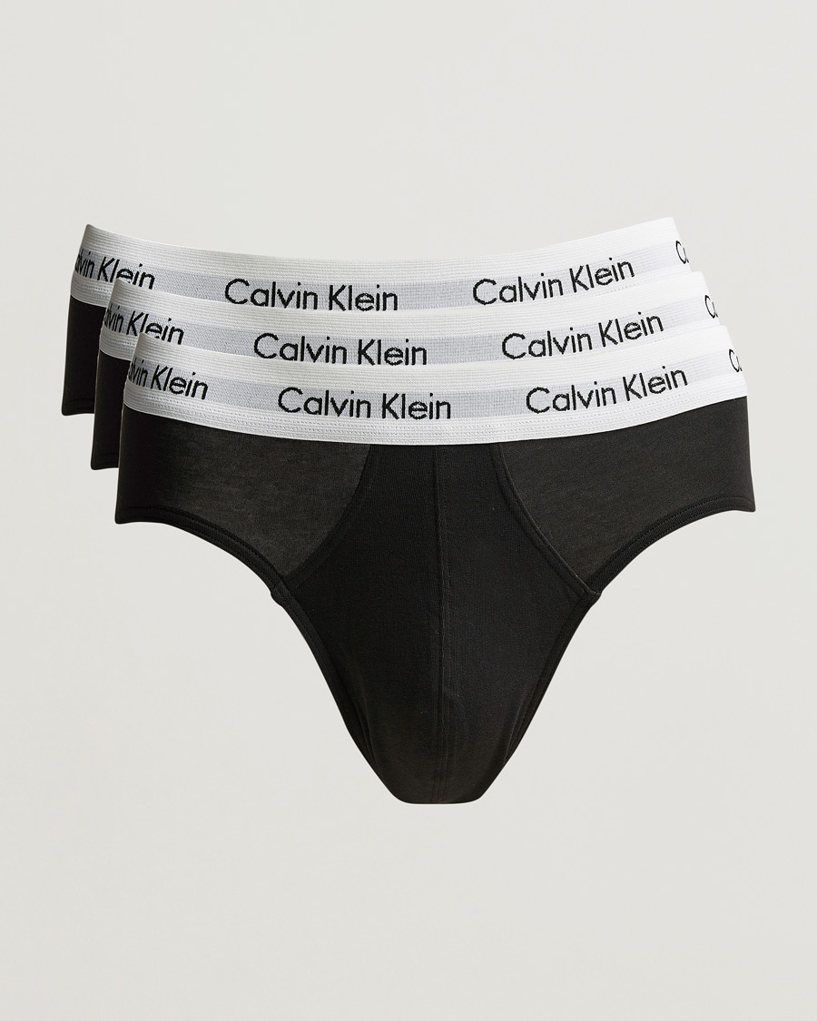 Herr |  | Calvin Klein | Cotton Stretch Hip Breif 3-Pack Black