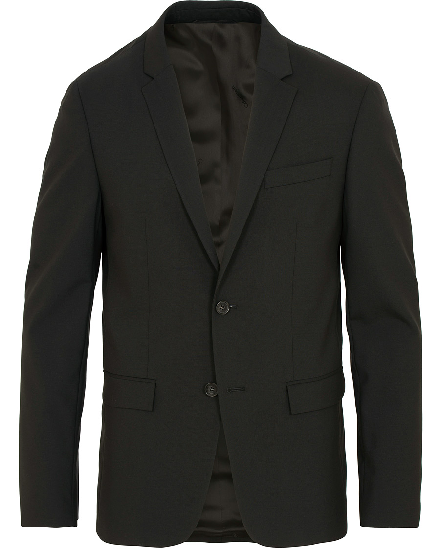 Herr | Kavajer | Calvin Klein | Wool Stretch Blazer Black