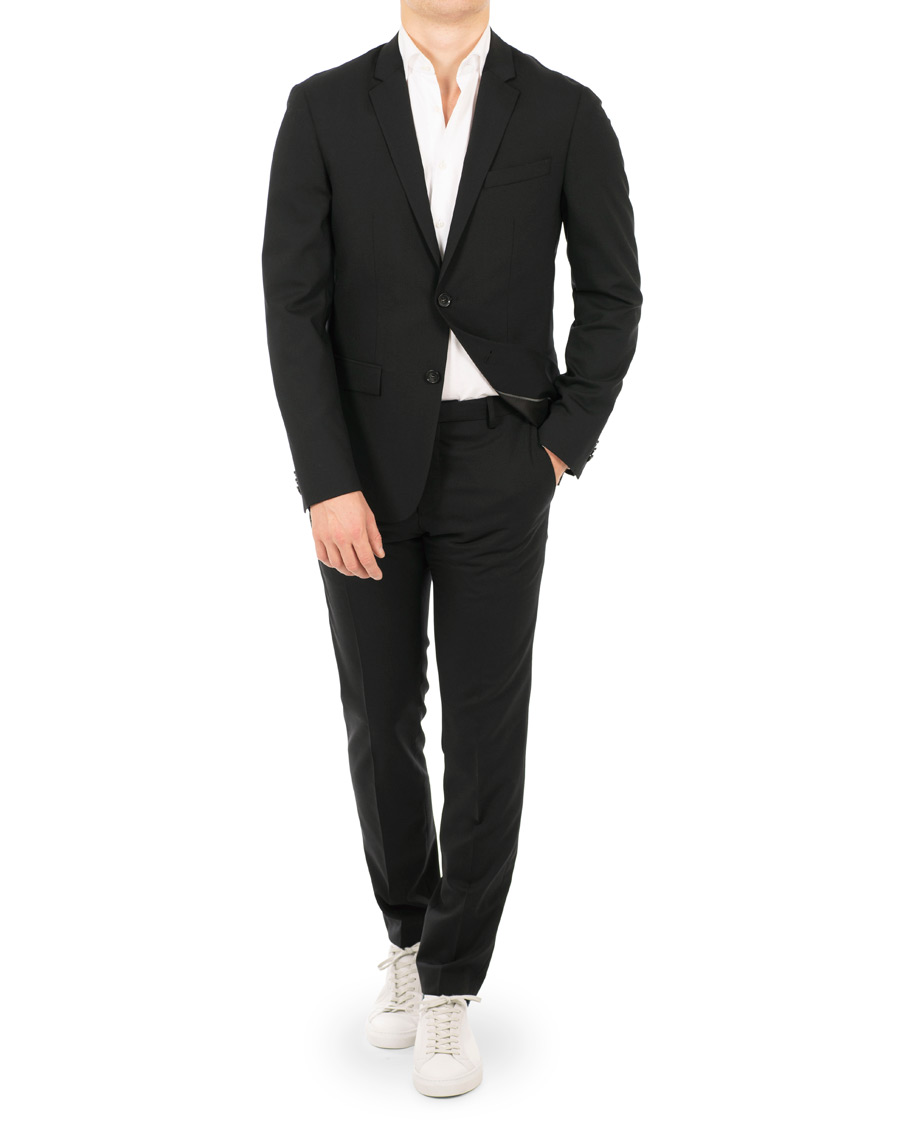 Herr | Kavajer | Calvin Klein | Wool Stretch Blazer Black