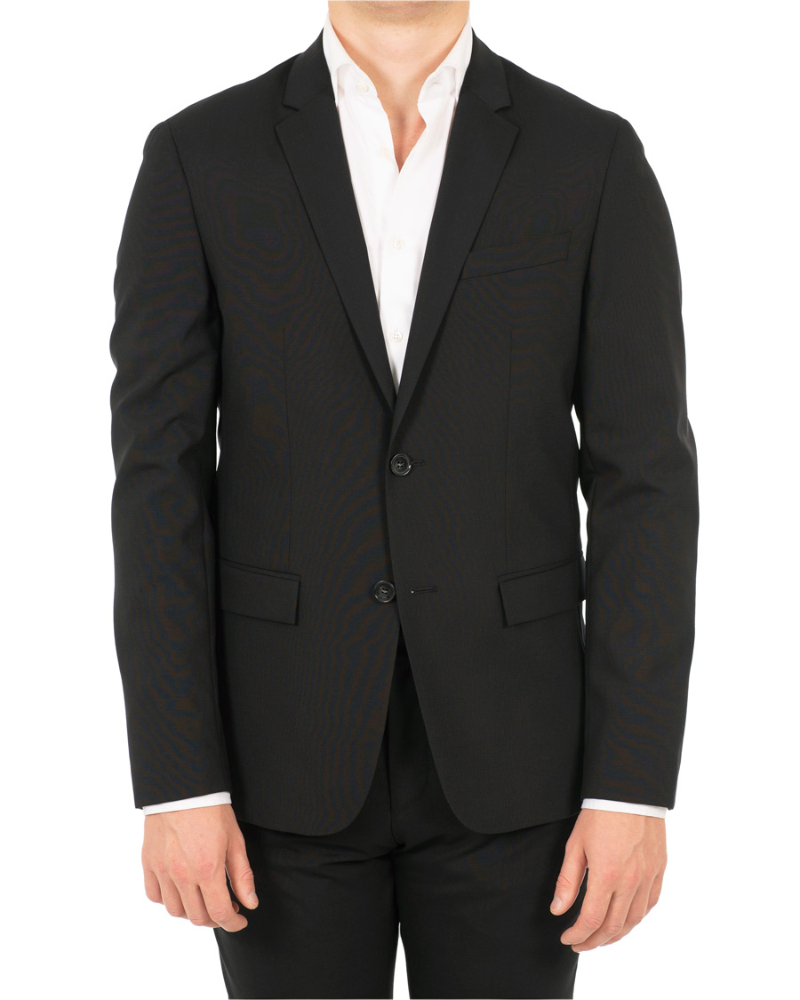 Herr | Kavajer | Calvin Klein | Wool Stretch Blazer Black