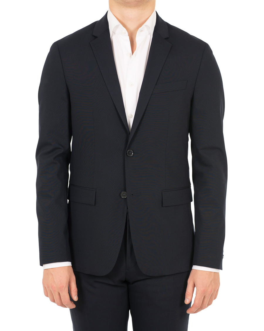 Herr | Kavajer | Calvin Klein | Wool Stretch Blazer Midnight Navy