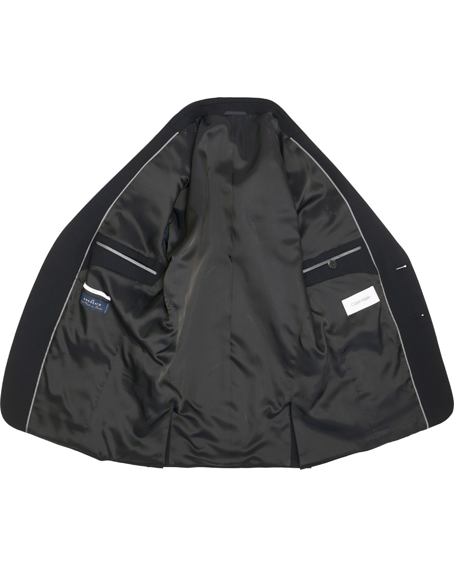 Herr | Kavajer | Calvin Klein | Wool Stretch Blazer Midnight Navy