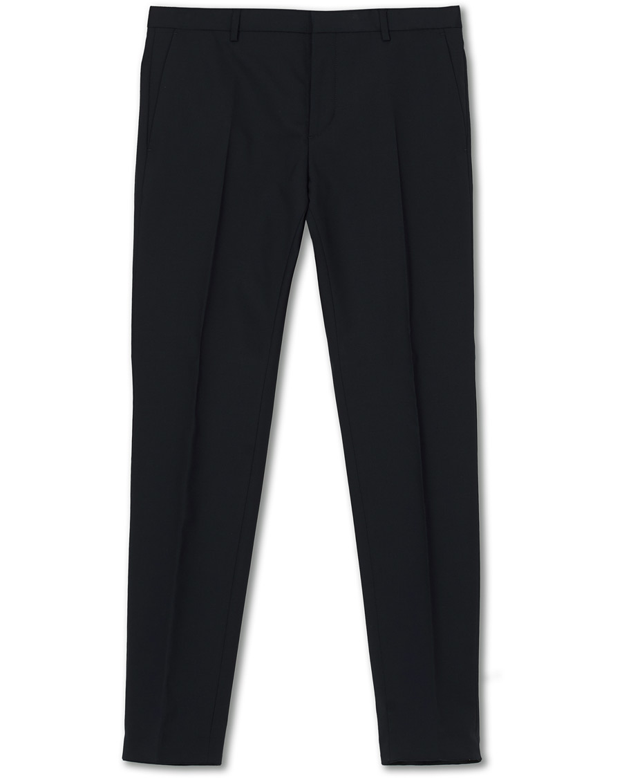 Herr | Byxor | Calvin Klein | Wool Stretch Trousers Midnight Navy