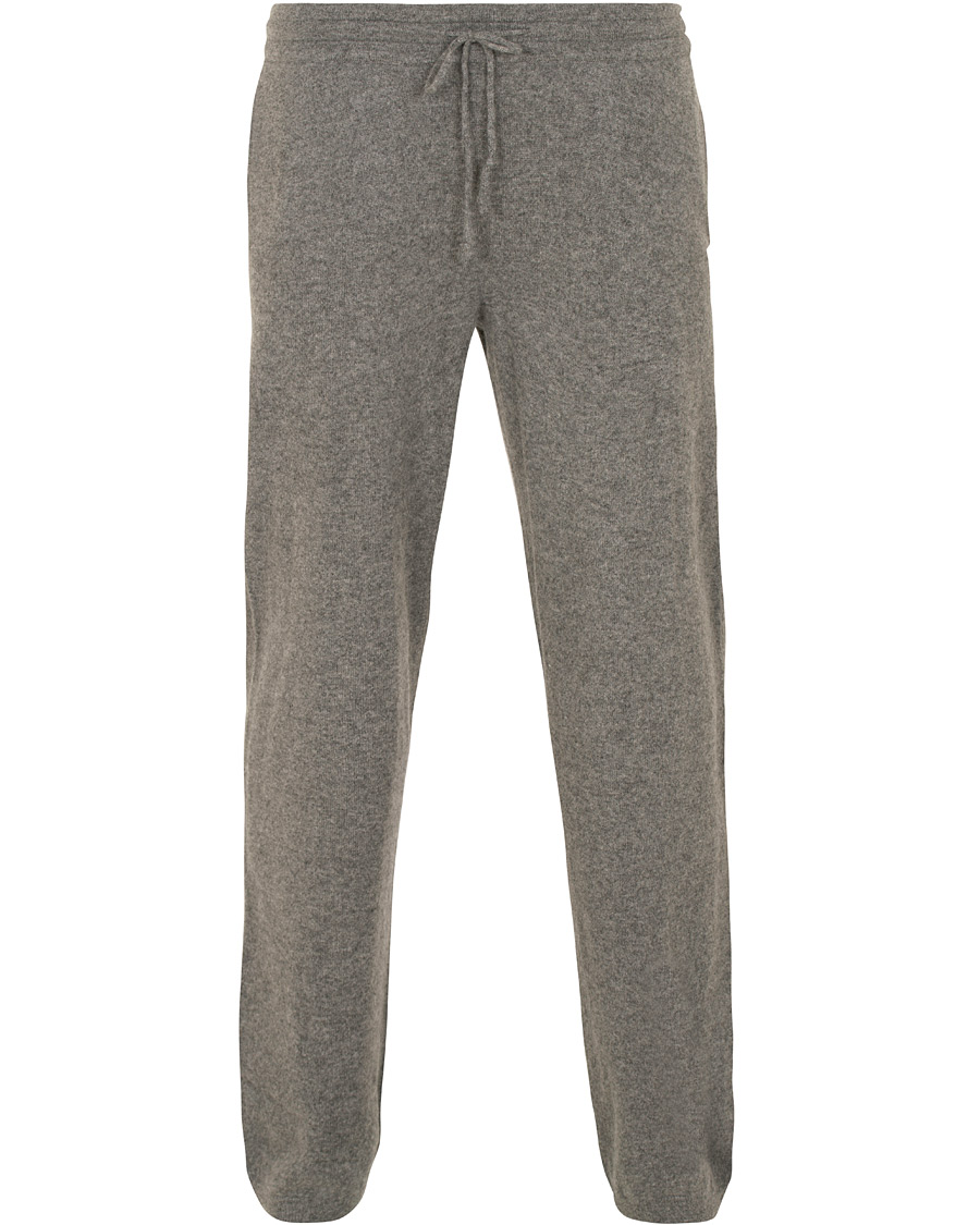 Herr | Byxor | Soft Goat | Cashmere Pants Dark Grey