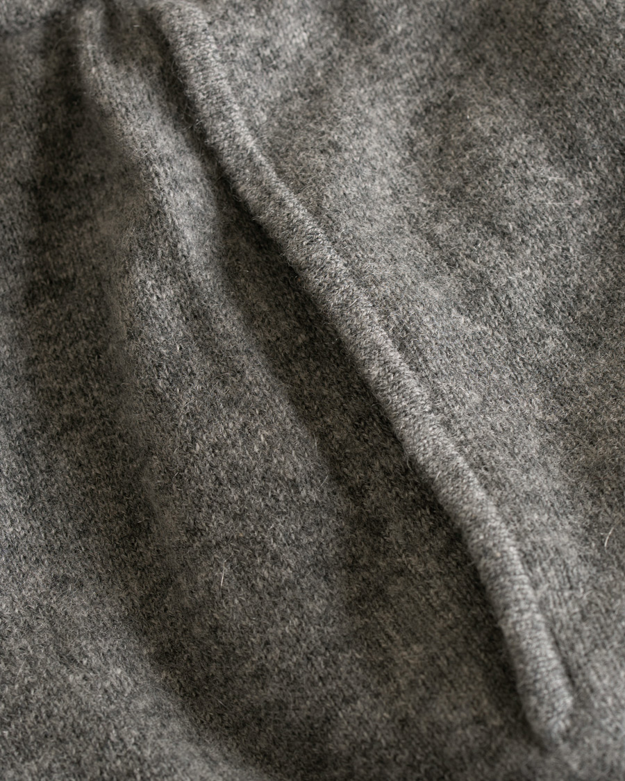 Herr | Byxor | Soft Goat | Cashmere Pants Dark Grey