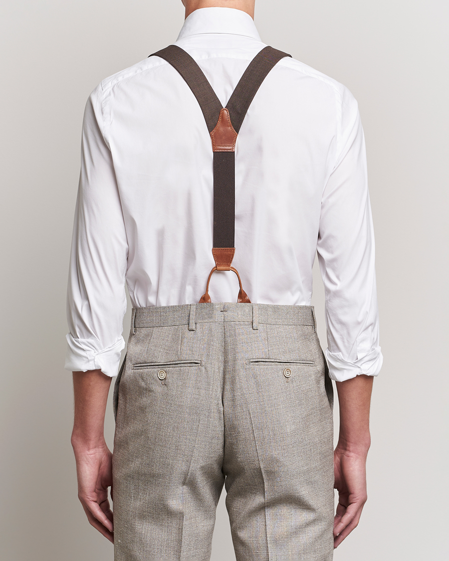 Herr | Albert Thurston Fresco Braces 38mm Brown | Albert Thurston | Fresco Braces 38mm Brown