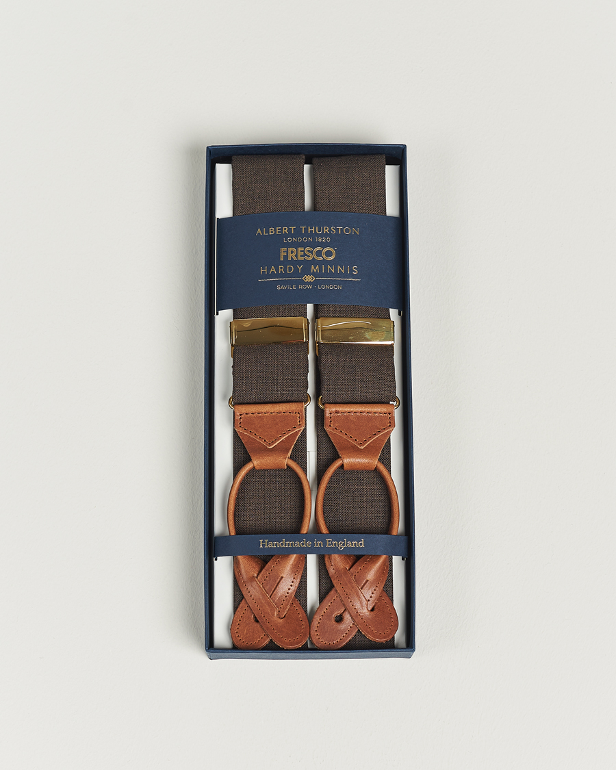 Herr | Albert Thurston Fresco Braces 38mm Brown | Albert Thurston | Fresco Braces 38mm Brown