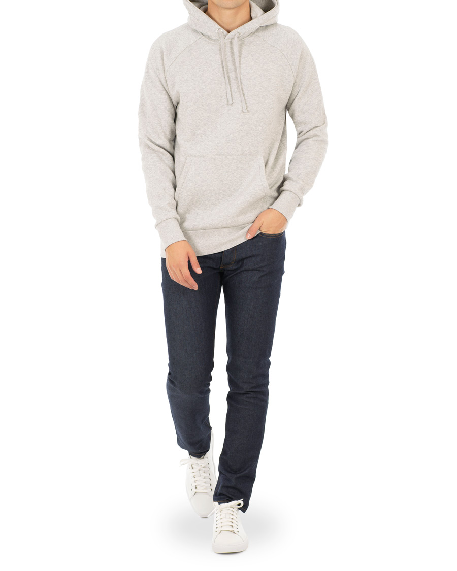 Herr | Tröjor | A Day's March | Hoodie Sweatshirt Grey Melange