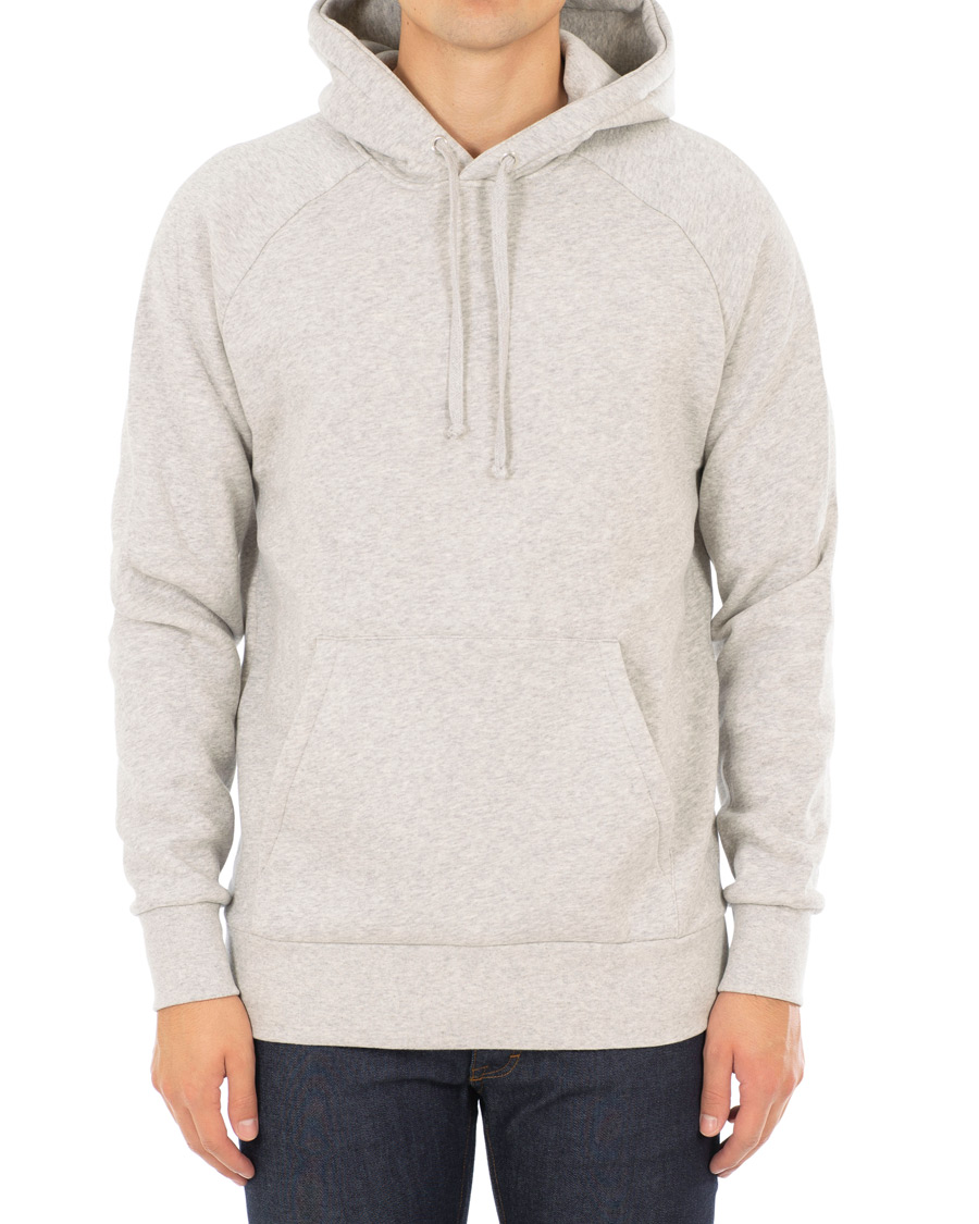 Herr | Tröjor | A Day's March | Hoodie Sweatshirt Grey Melange