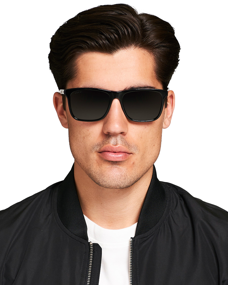 Herr | Gucci GG0381S Sunglasses Black/Grey | Gucci | GG0381S Sunglasses Black/Grey