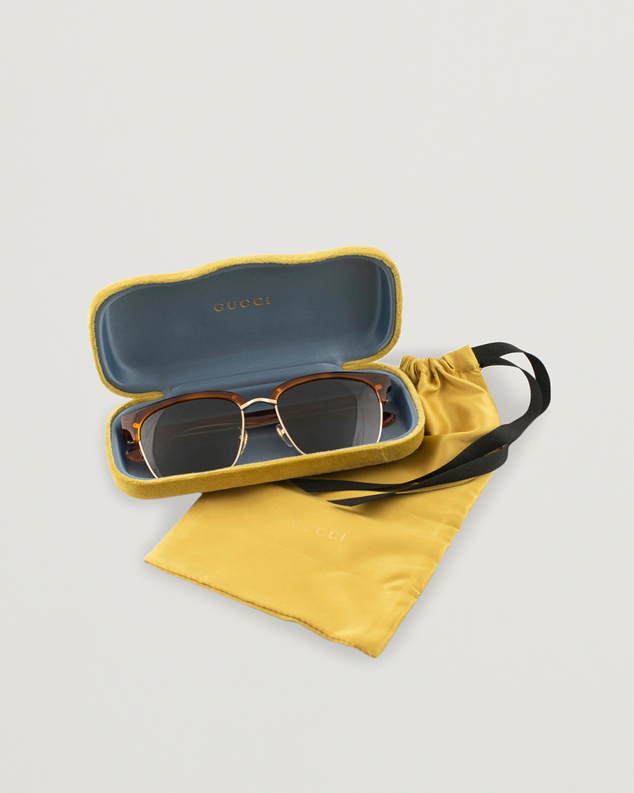 Herr | Gucci GG0382S Sunglasses Havana/Blue | Gucci | GG0382S Sunglasses Havana/Blue