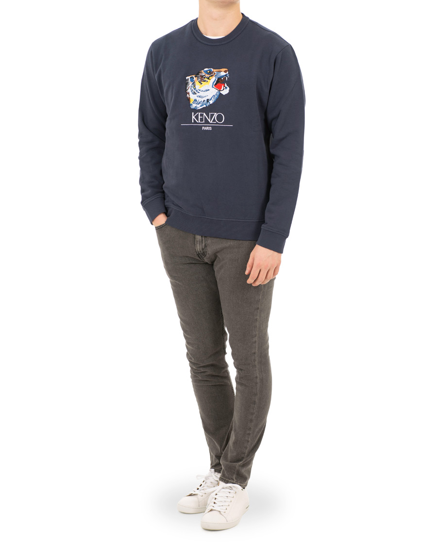 Herr | Tröjor | KENZO | Tiger Head Sweatshirt Ink
