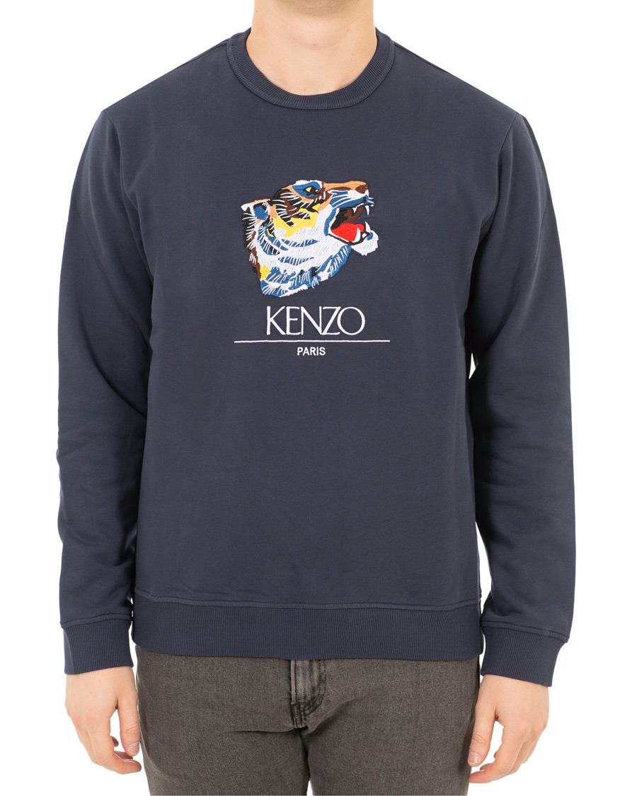 Herr | Tröjor | KENZO | Tiger Head Sweatshirt Ink