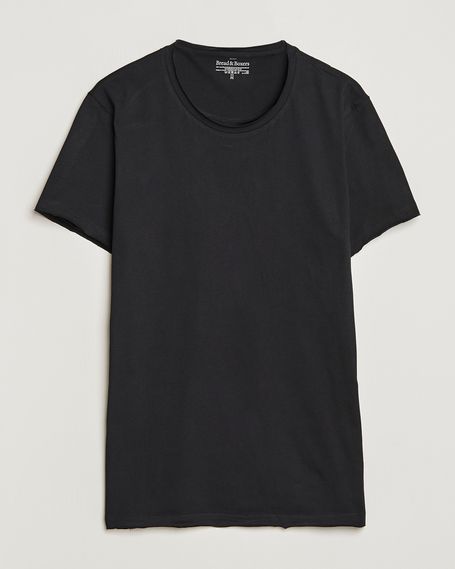 Herr | T-Shirts | Bread & Boxers | Crew Neck Relaxed Black