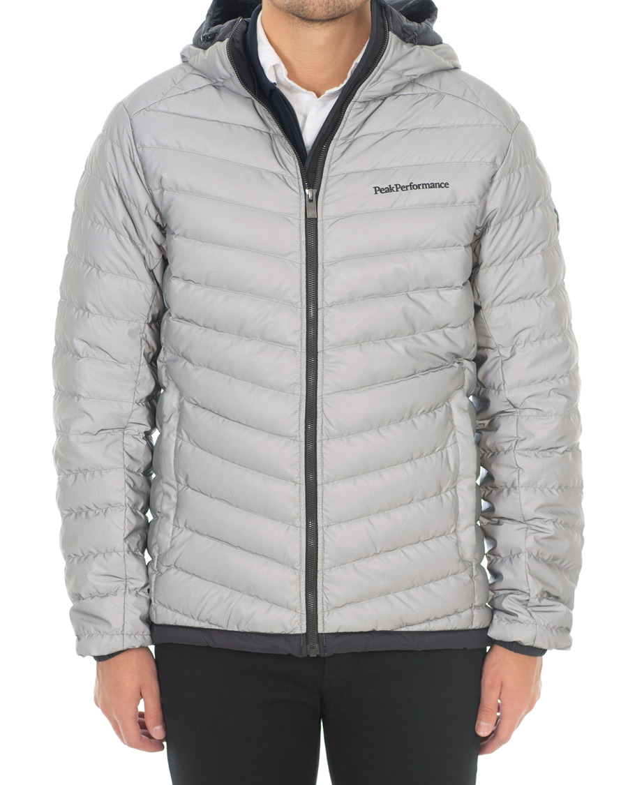 Herr | Jackor | Peak Performance | Frost Down Hood Reflective Jacket Silver