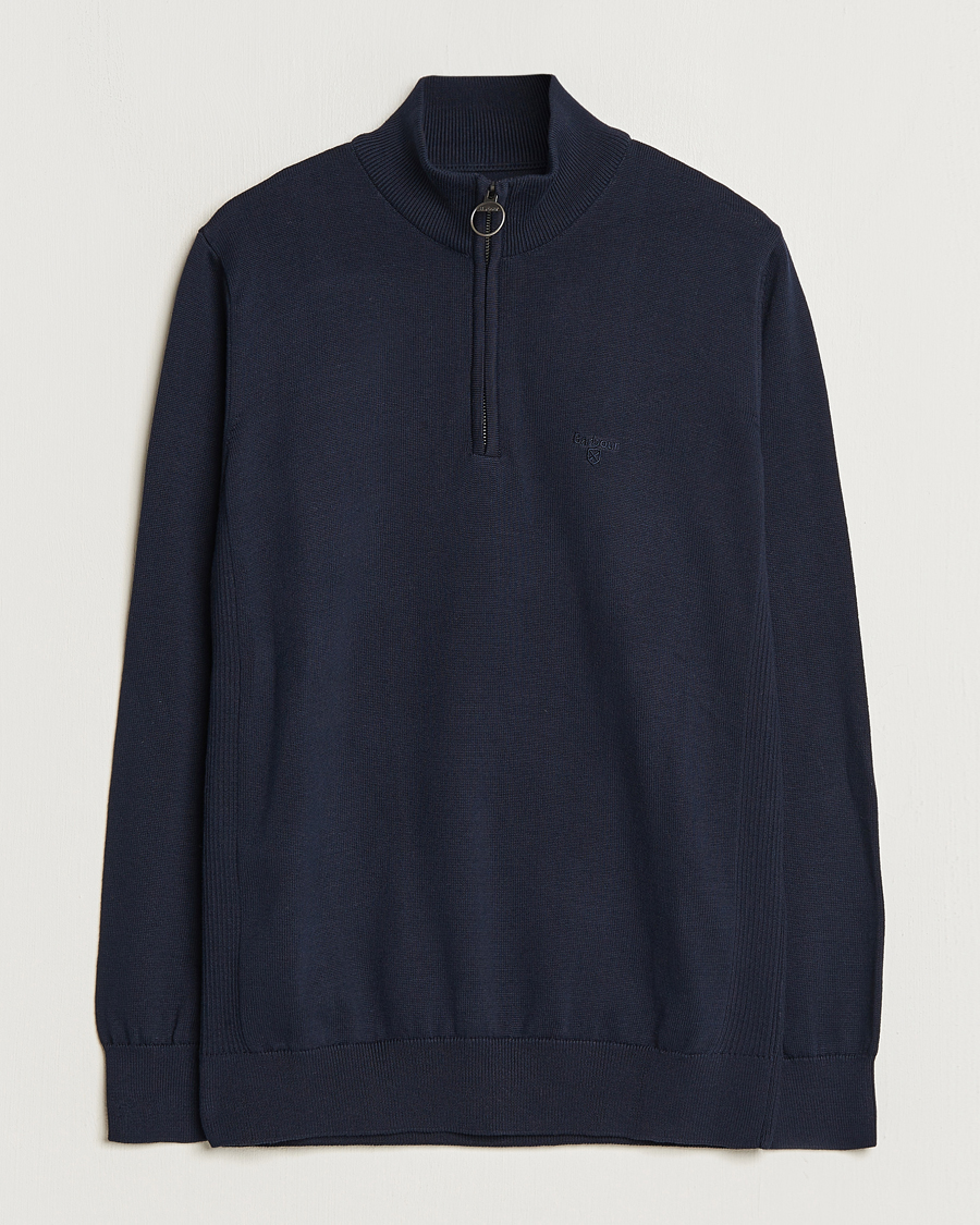 Herr | Tröjor | Barbour Lifestyle | Cotton Half Zip Navy