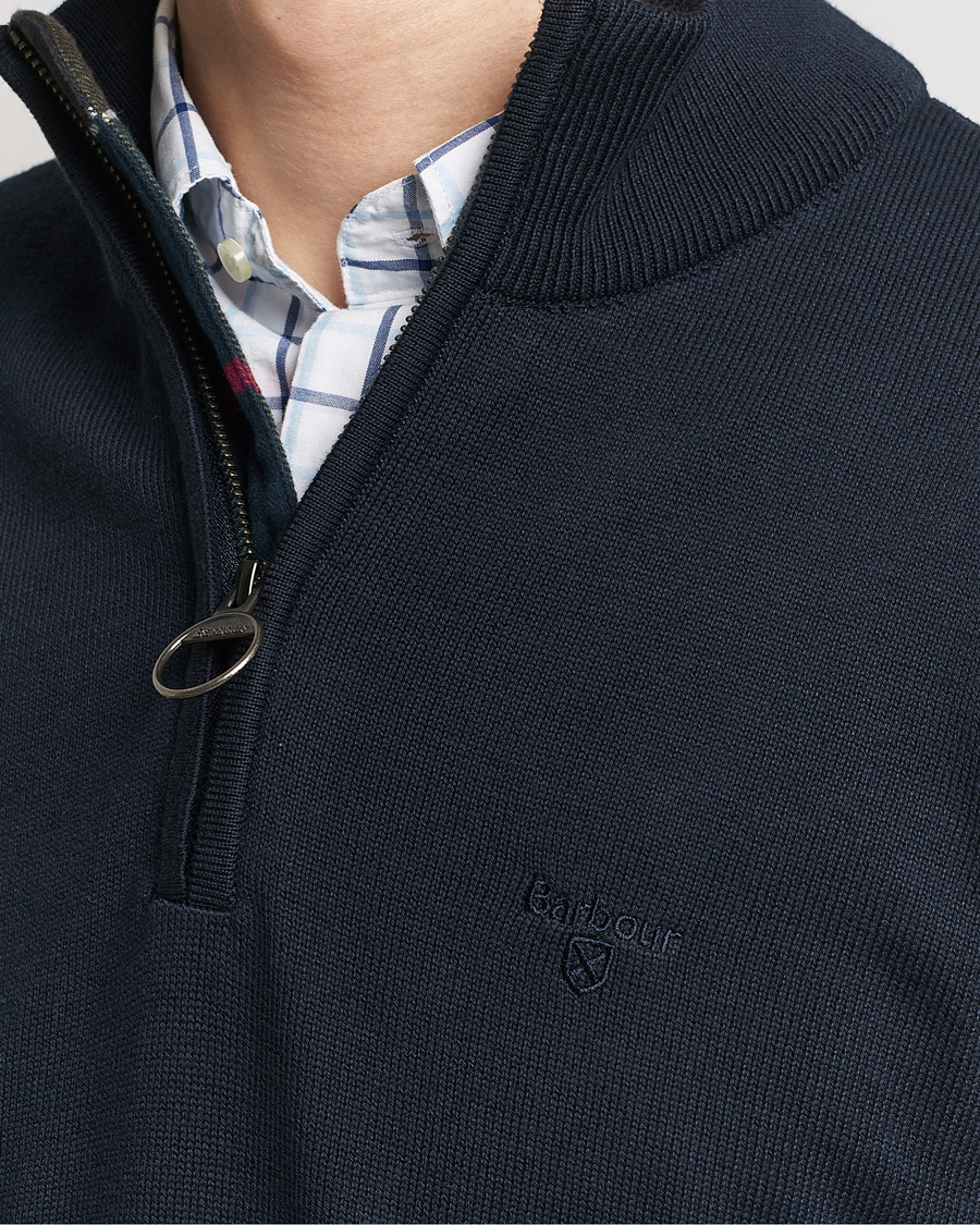 Herr | Tröjor | Barbour Lifestyle | Cotton Half Zip Navy