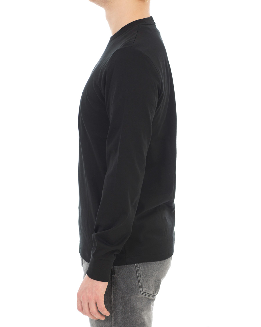 Herr | T-Shirts | Fred Perry | Logo Long Sleeve Tee Black