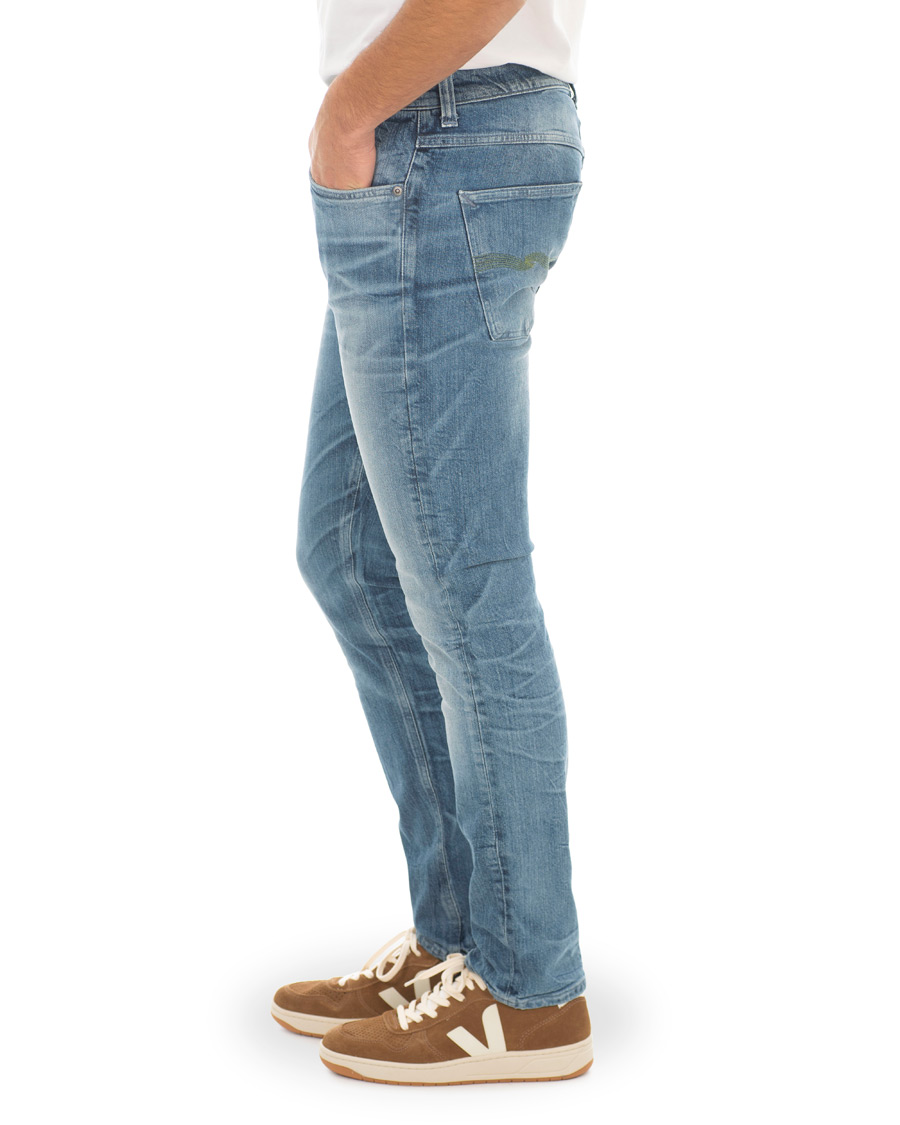 Herr | Jeans | Nudie Jeans | Green Collection Lean Dean Jeans Worn In Green
