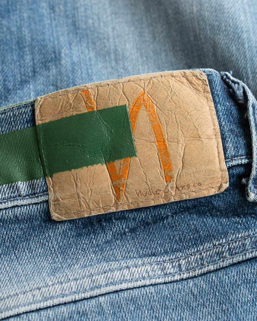 Herr | Jeans | Nudie Jeans | Green Collection Lean Dean Jeans Worn In Green