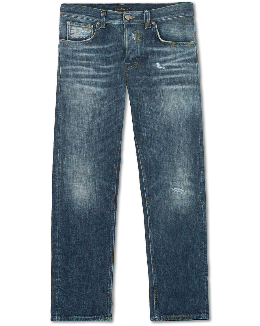 Herr | Jeans | Nudie Jeans | Green Collection Sleepy Sixten Jeans Authentic Green