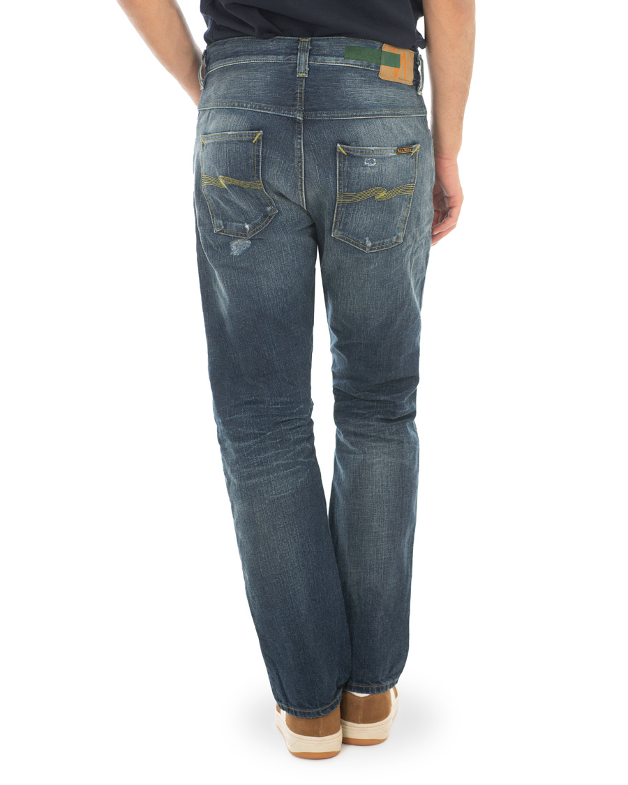Herr | Jeans | Nudie Jeans | Green Collection Sleepy Sixten Jeans Authentic Green