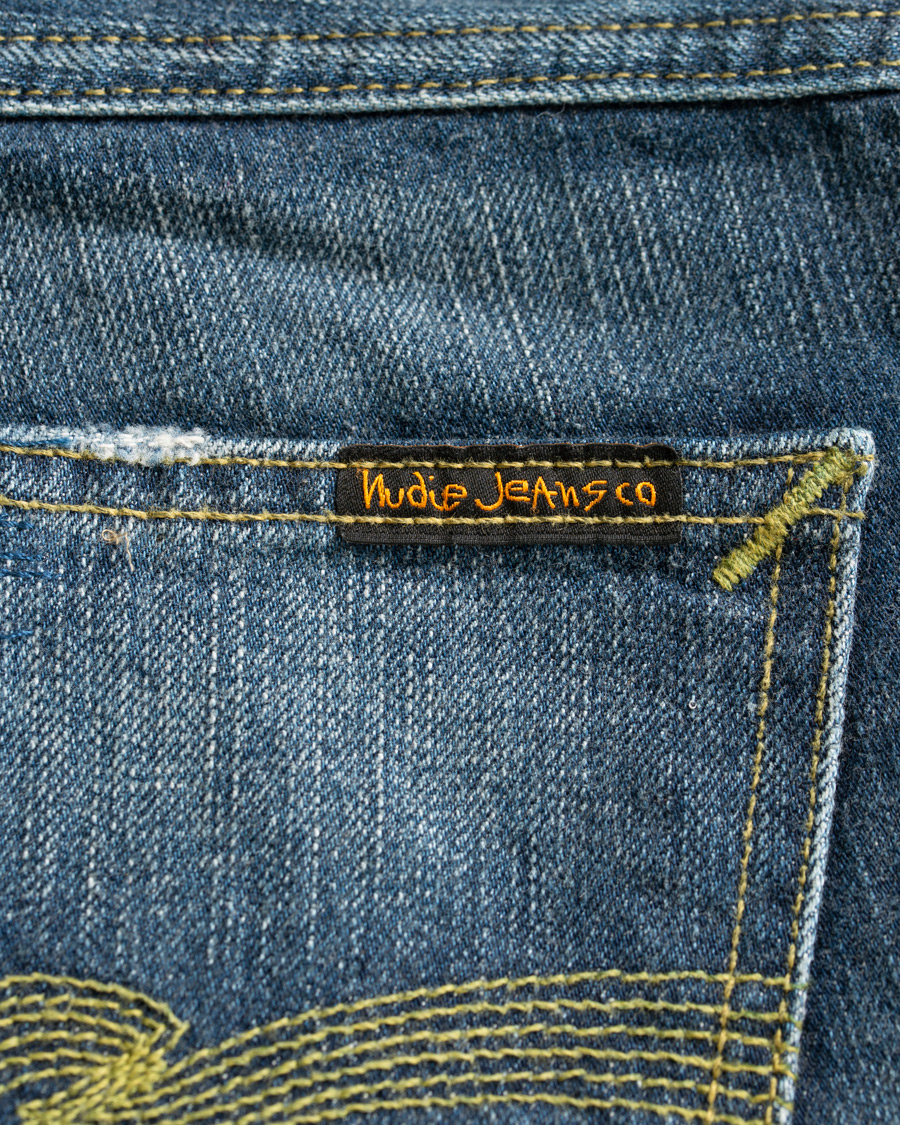 Herr | Jeans | Nudie Jeans | Green Collection Sleepy Sixten Jeans Authentic Green